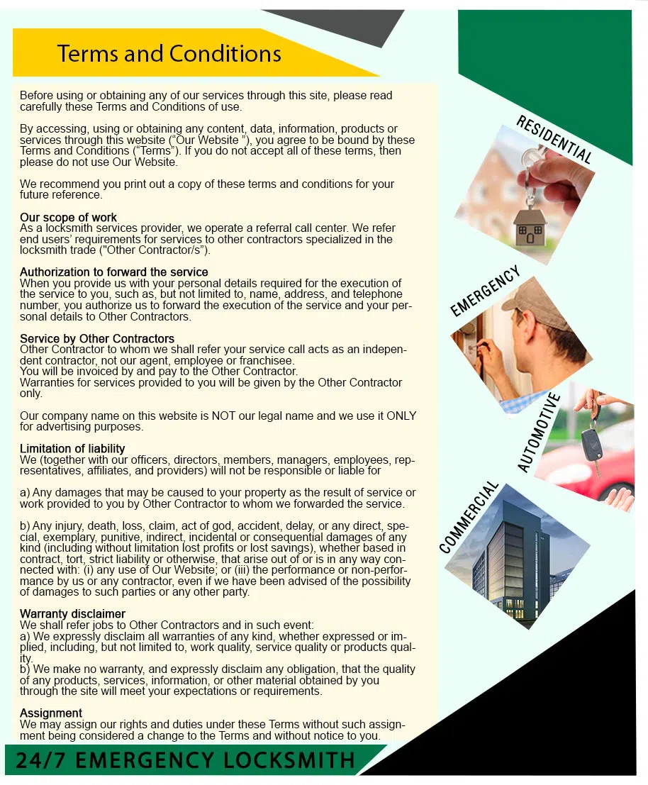 Amber Locksmith Store Gardena, CA 310-955-1729 - terms-and-condition-68-19mod